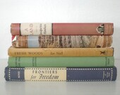 Vintage Book Bundle Nonfiction Hardcover Dustjacket Multicolored 1951-1960