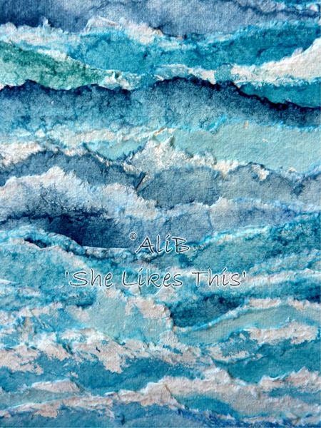 seascape the movement of the sea - an original painting - shelikesthis