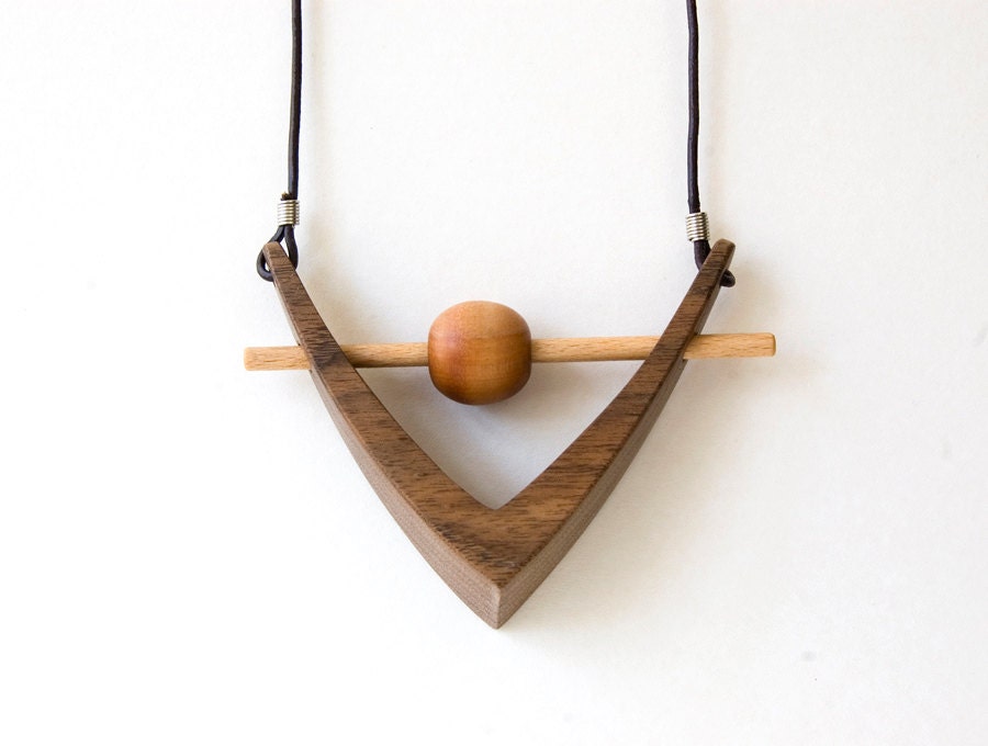 Wooden/Pendant,Wooden/Necklace, Triangle/Necklace,Geometric/Necklace, Women/Pendant,Geometric/Jewelry, Holiday/Gift