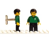 Lego Cufflinks. Soccer referee minifigure cuff links. Wedding gift, graduation, groomsman...
