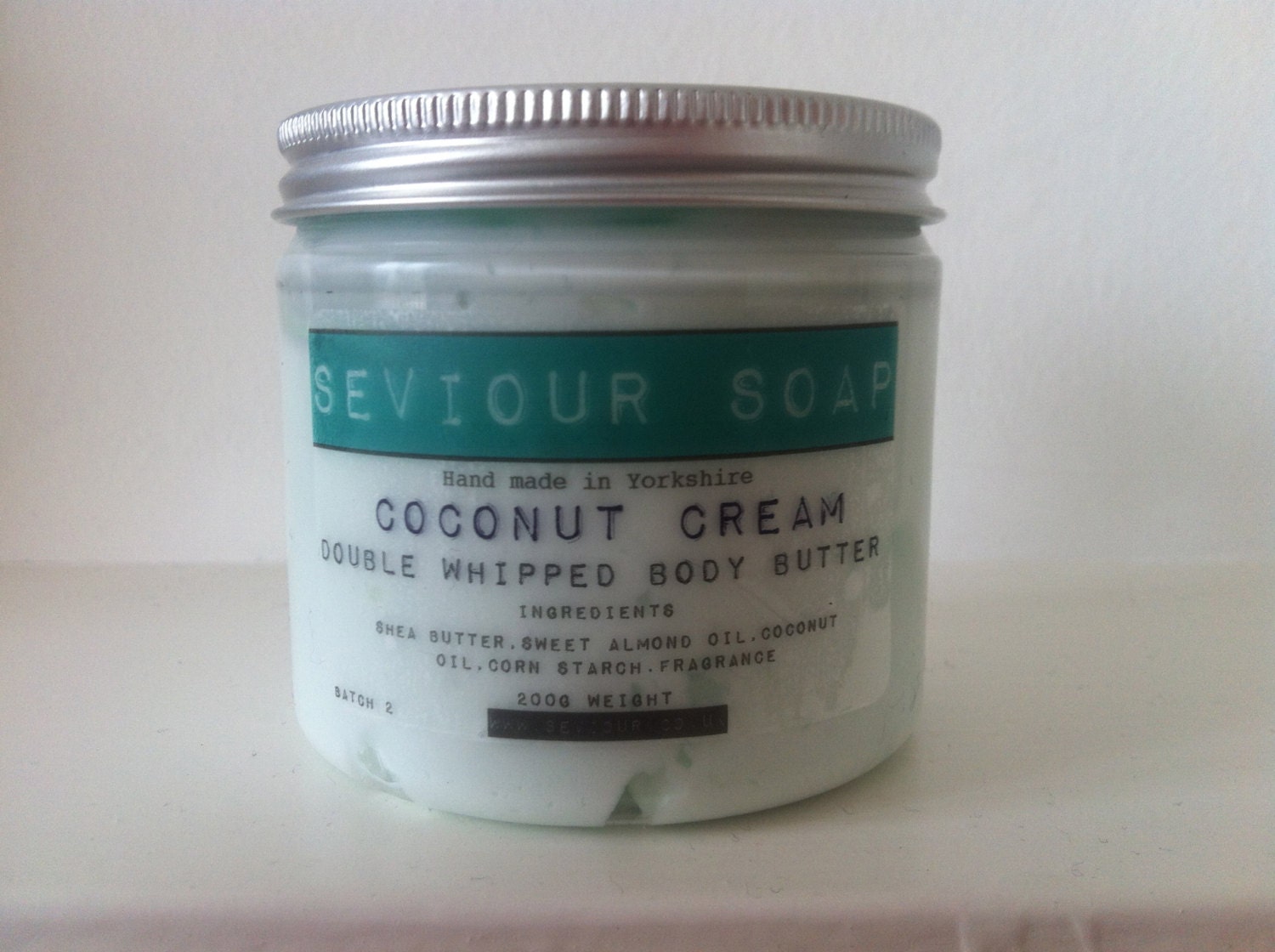 Coconut Cream Double Whipped Body Butter-Handmade in Yorkshire by Seviour Soap
