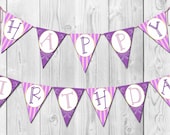 Disney Tangled - Inspired Printable Rapunzel Birthday Banner (Instant Download)
