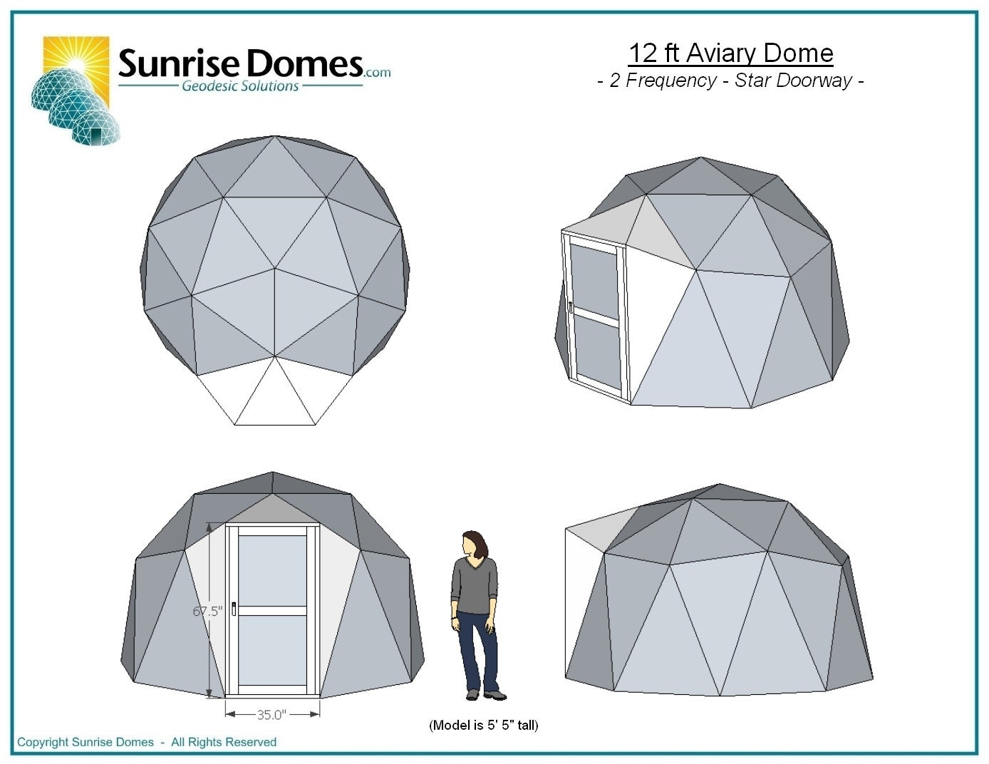 Reserved for Nadia - 12 ft Geodesic Dome Outdoor Aviary, Flight Cage, Animal Pen