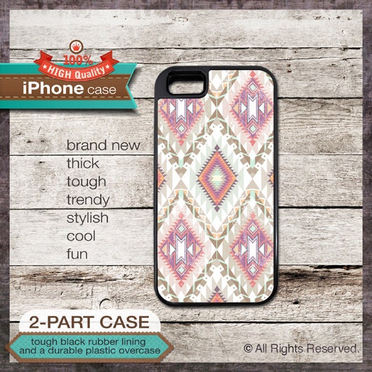 TOUGH iPhone 4 & 4s - iPhone 5 Case Accessory - Tribal Navajo Pattern - Design Cover 34