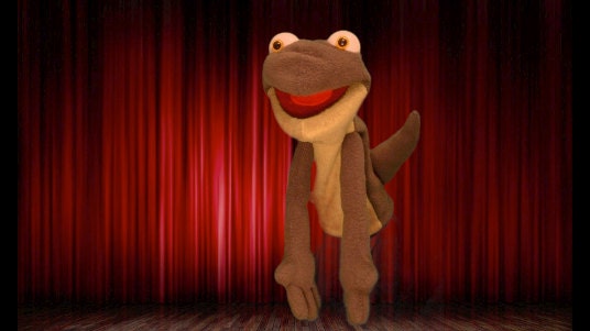 Lawley Lizard (12" fleece hand puppet) - PuppetPets