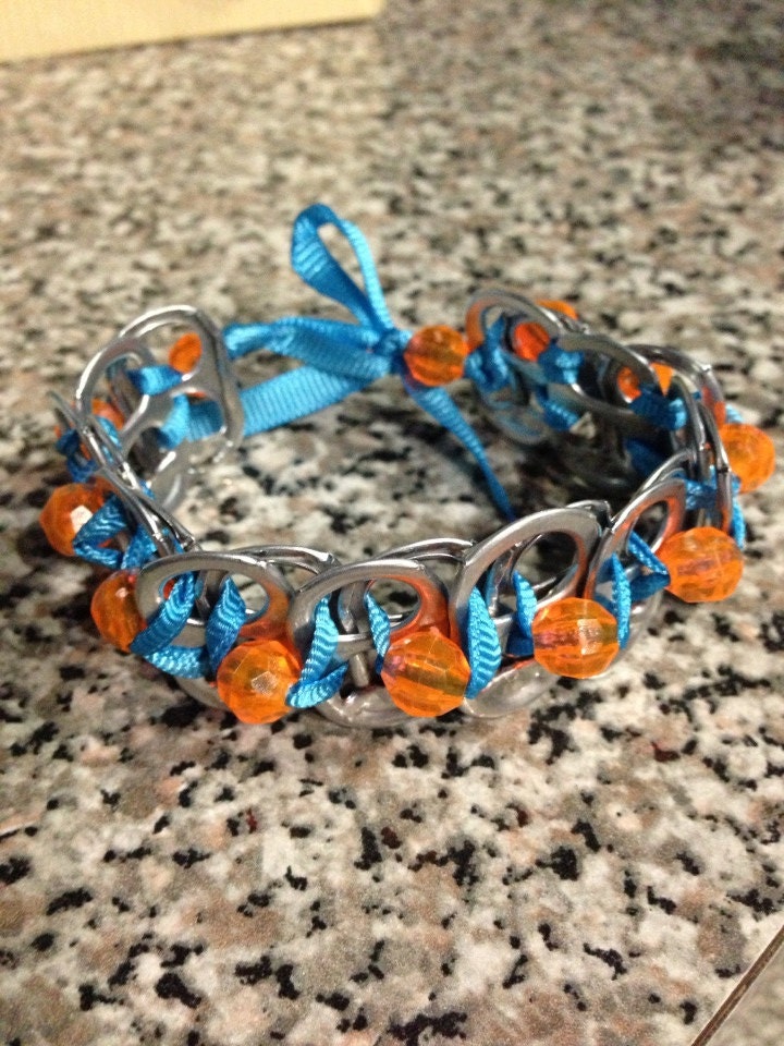 UPCYCLED" Soda can tab bracelet