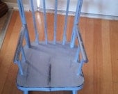 Cute Antique Shabby Chic Child's Rocking Chair. /furniture/cottage/upcycle/distressed/eco/country/farm/vintage/wood/primitive