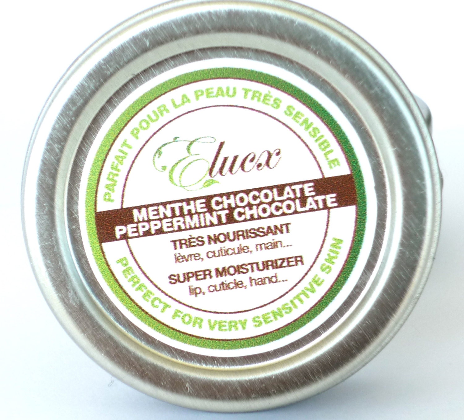 Peppermint Chocolate Lip Balm. Nourishing. Lip Hand Cuticle. Great Gift. Handmade // Low Shipping