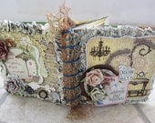 Happiness OOAK handmade Scrapbook Album . gift for her. chipboard and card.