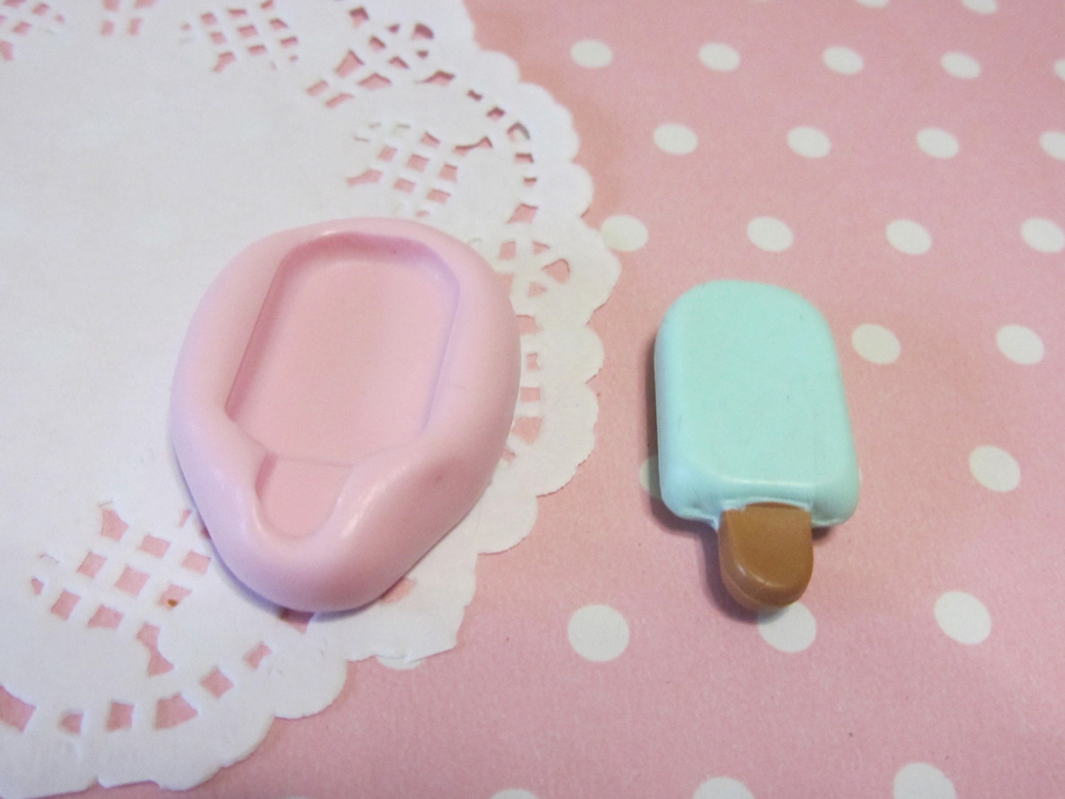 Icicle mold - Stampino gelato/ghiacciolo 3x1.50 cm, Polymer clay