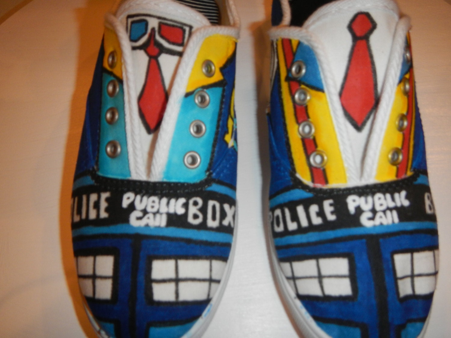 Dr Who Handcrafted custom Doodle Graffiti Sneakers Shoes