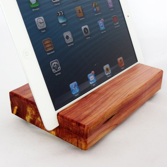 Wood iPad Stand - Eastern Red Cedar with Protective Finish
