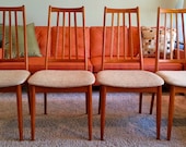 Mid-Century Danish Modern Teak Dining Table & 4 Chairs by Gudme Mobelfabrik
