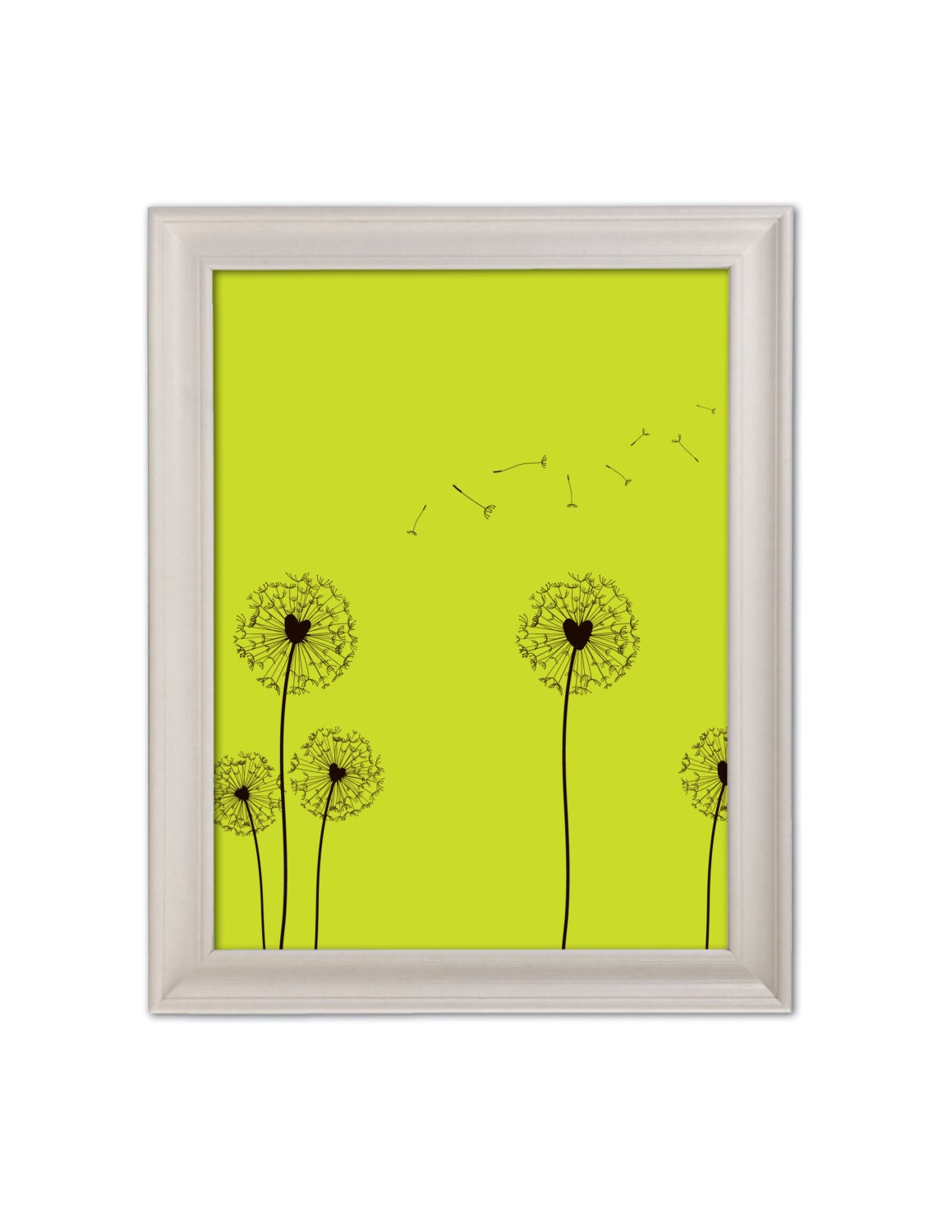8x10 Dandelion Love Print