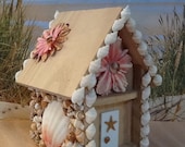 Seashell Coastal Cottage - Beach Hut - Soft Pink