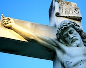 Jesus 8 by 12 color print. Statue/ Christain/ Cross/ Religious/ Easter/ Photography/ Photograph/ Fine art/ Wall hanging/ Home Decor
