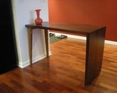 Modern Walnut Waterfall Table