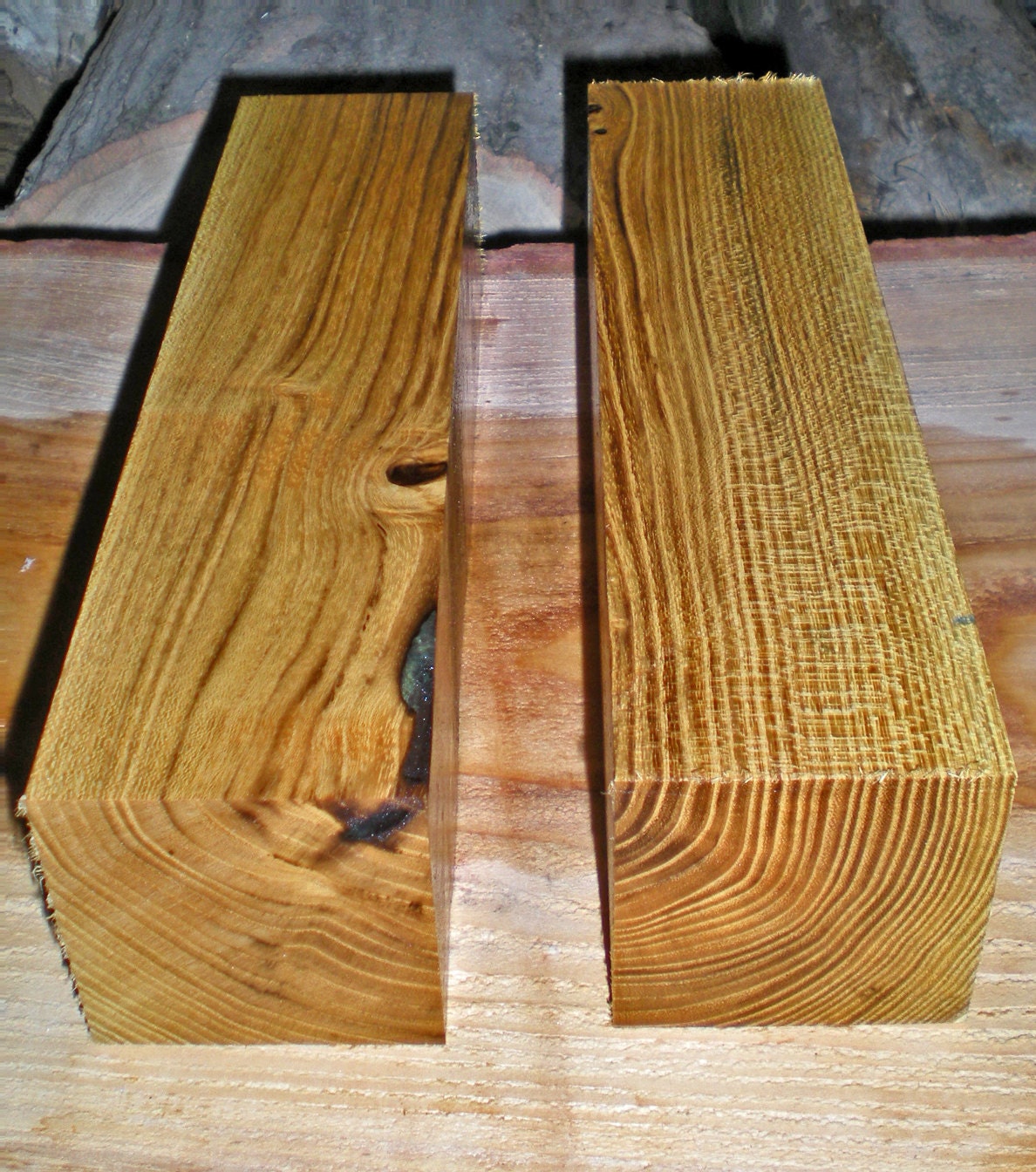 Black Locust Robinia Wood Turning Carving Pepper Mill set Spindle Blank BL024 3x3x12