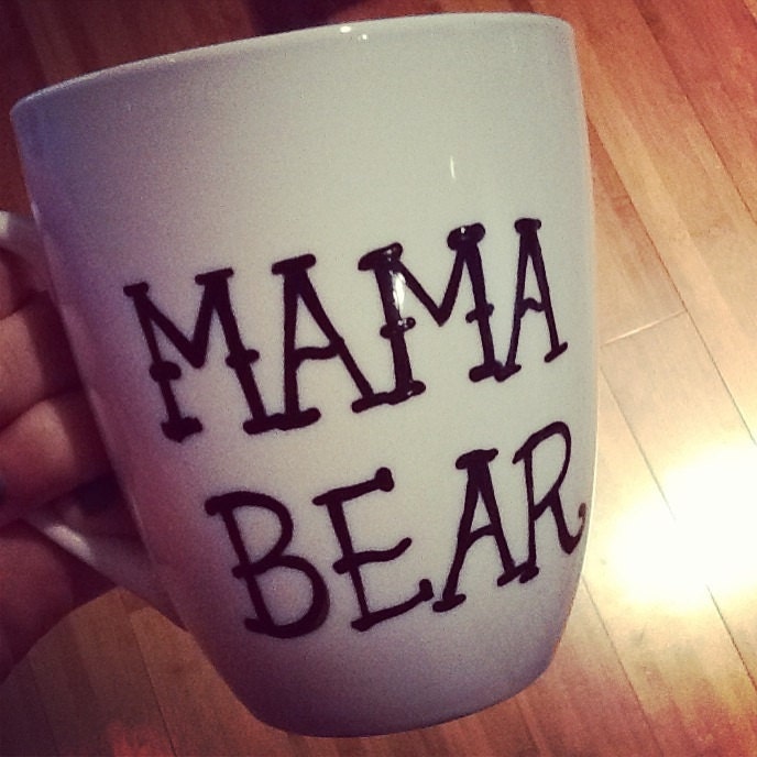 Customized Handwritten Tattoo Lettering Mother's Day Coffee Mug with Handmade Design from Anchored By J