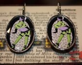 Custom Made Hot Zombie Frankin Girl Earrings