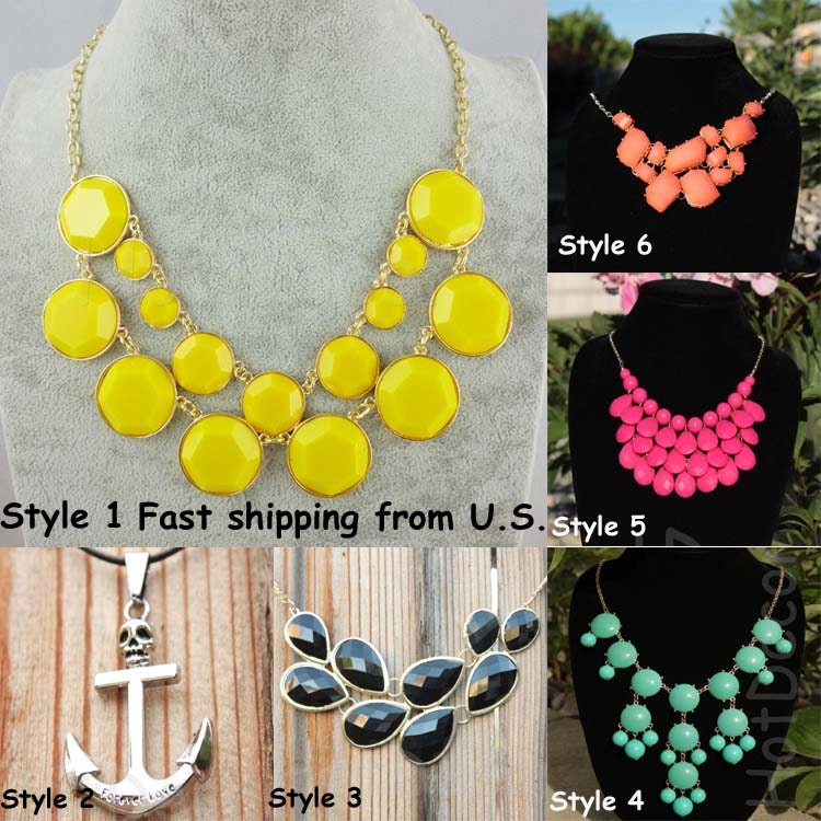 Yellow Bubble necklace Mother's day gift yellow jewelry Jcrew style Statement necklaces Bib Necklace Chunky Necklace Beaded Jewelry