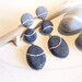 Earrings pendants, earrings Stones of Papier Mache, Earrings recycled paper