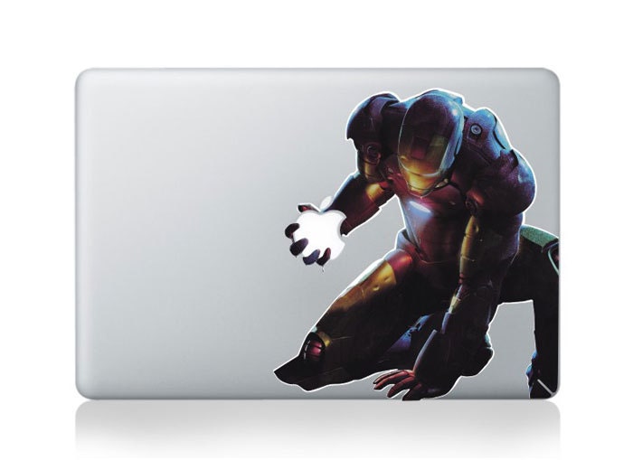 Iron Man -- Mac Decal Mac Sticker Macbook Decals Macbook Stickers  Vinyl Decal for Apple Laptop Macbook Pro / Macbook Air / iPad