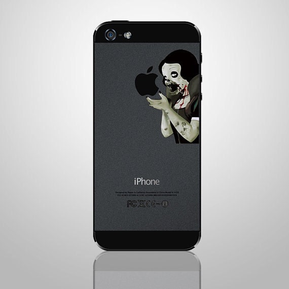 Snow White -- iPhone Back Cover Decal iPhone 5 Decals  iPhone 4S / iPhone 4 Decal Sticker Apple iPhone Vinyl Case Skin