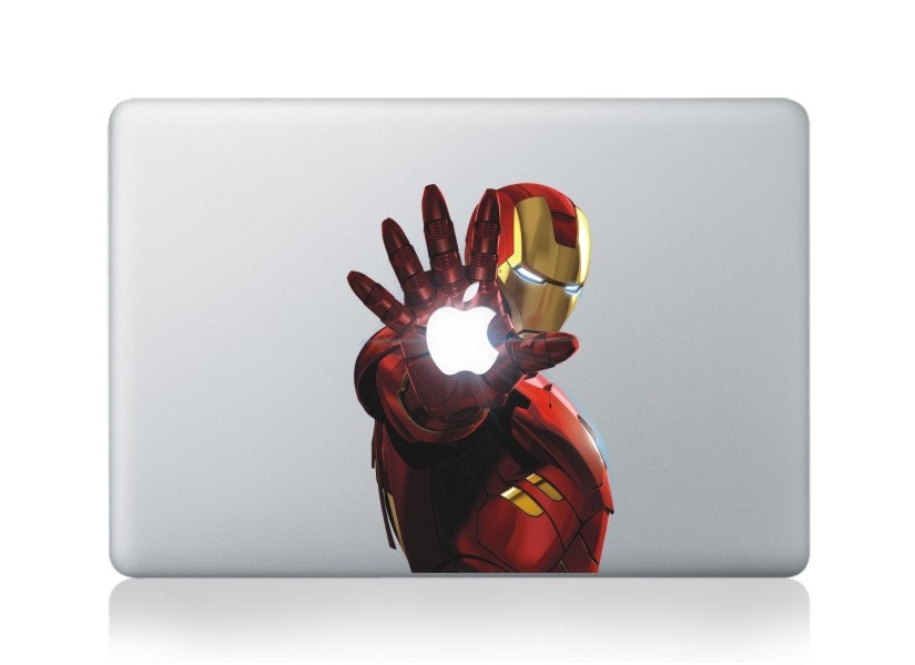 Iron Man -- Mac Decal Mac Sticker Macbook Decals Macbook Stickers  Vinyl Decal for Apple Laptop Macbook Pro / Macbook Air / iPad