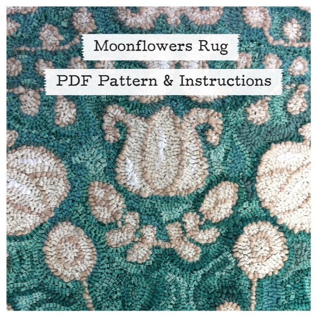 Moonflowers Rug PDF Pattern and Instructions