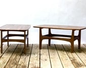 Mid-century Modern Walnut Side Tables
