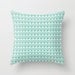 Teal Triangle - Throw Pillow - 16 x 16