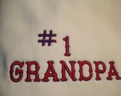 Personalized, embroidered sweatshirt with crew neck