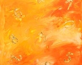 One (question mark) - abstract art 12" x 12"