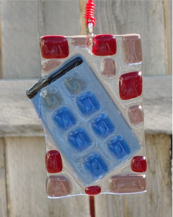 In the Vortex - Doctor Who inspired TARDIS Fused Glass Sun Catchers