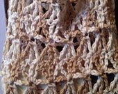 Beige/Cream Crochet Tote