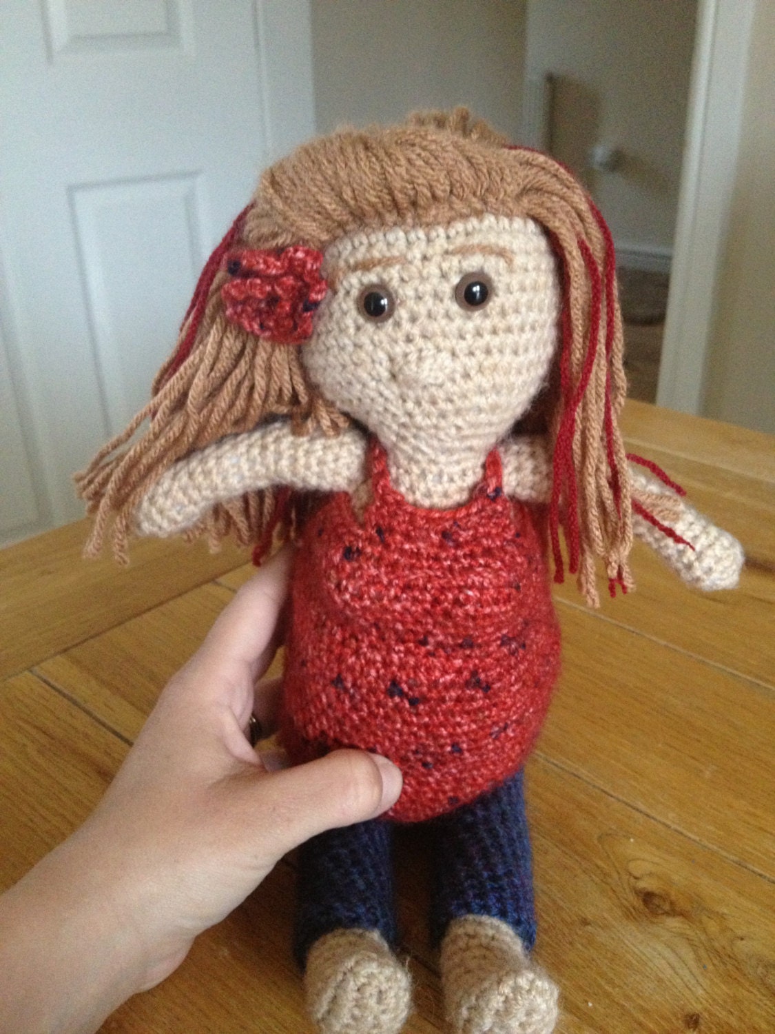 Crochet birthing and breastfeeding doll vbac mama