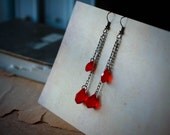 The blood drops earrings