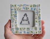 Mini Photo Frame 2x2 Picture Blue and Green