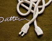 PATTERN - Knitted Power Cord - Necklace - Art Toy - Geek Scarf