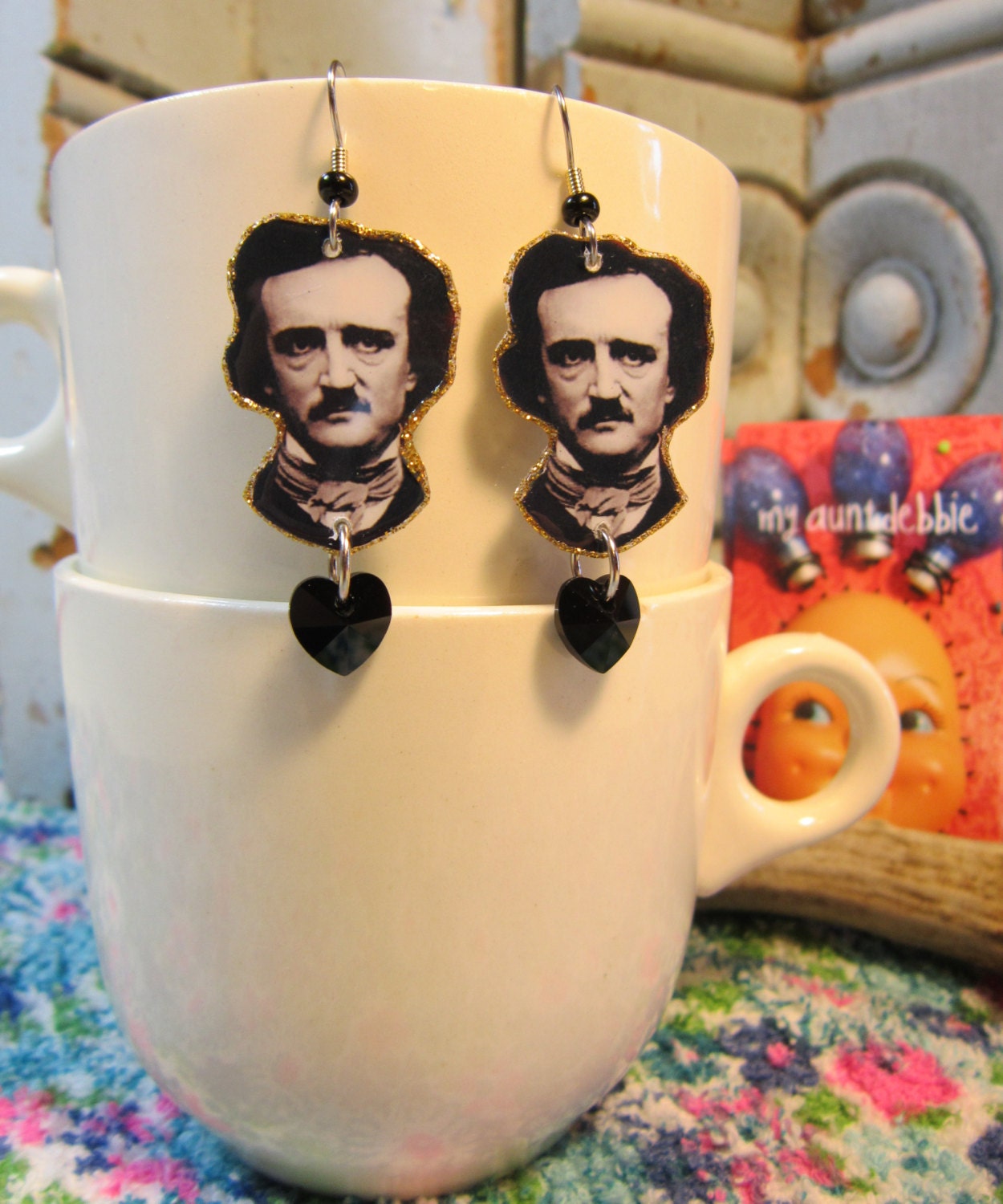 Edgar Allan Poe Earrings