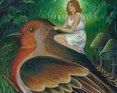 ON SALE Twilight Flight - Surreal Fantasy Art 8x10 Print