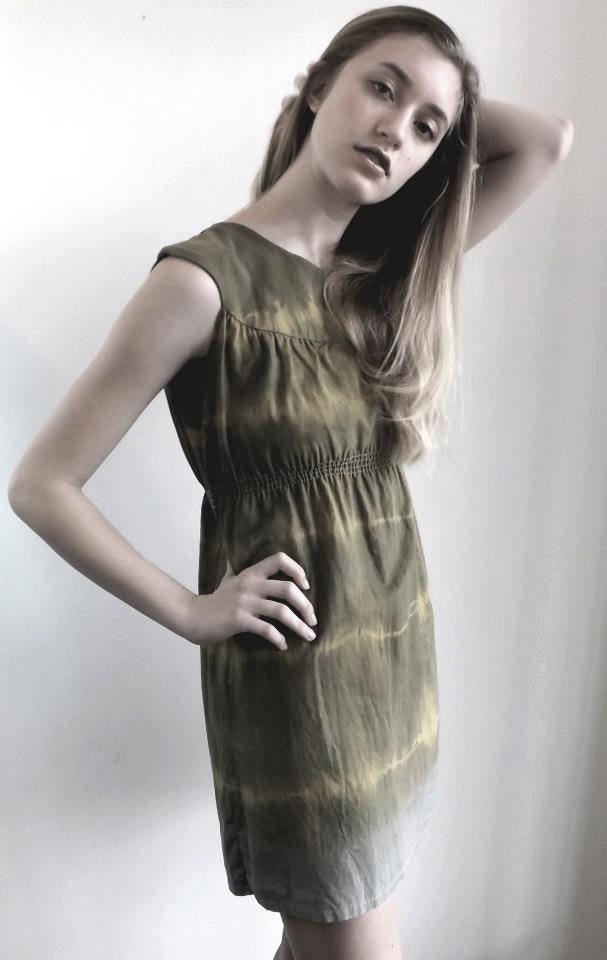 S A L E Shibori Dyed Linen Shift Dress