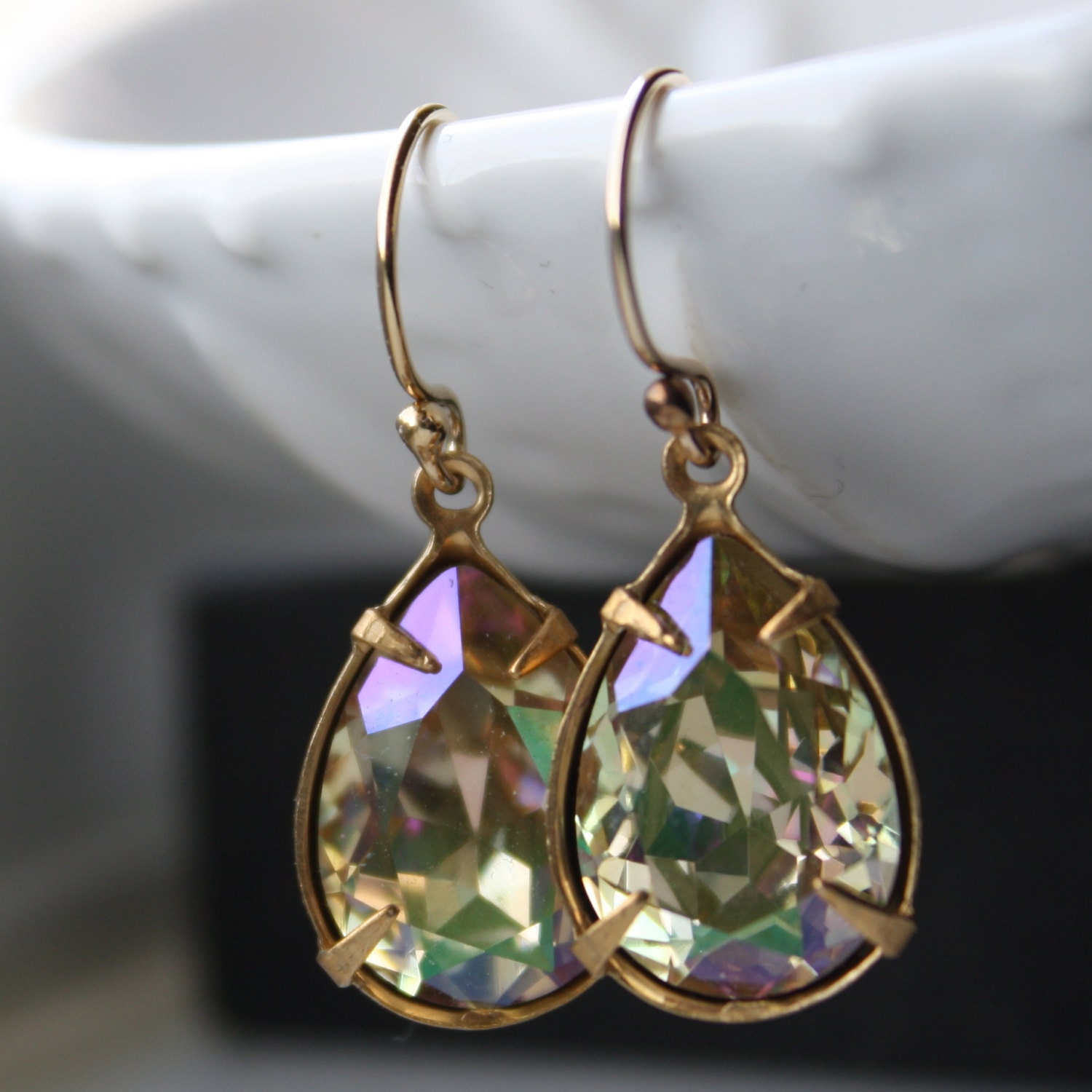Swarovski Crystal Teardrop Earrings