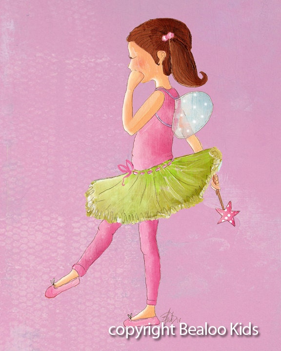 Nursery Ballerina 8x10 Art Print
