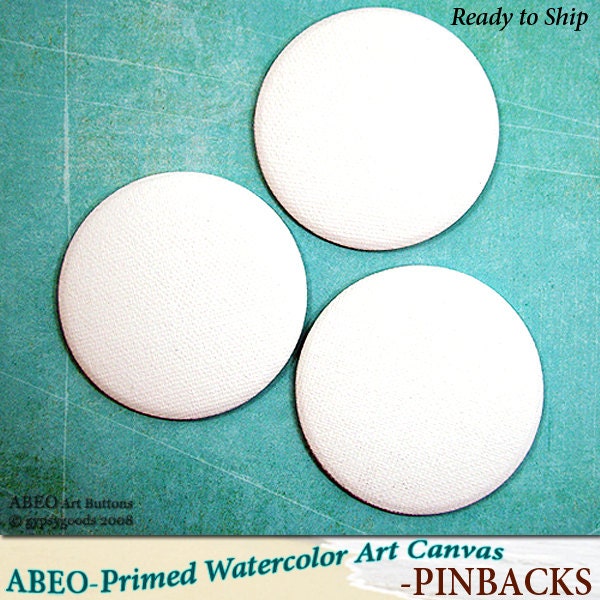 ABEO-(3)-2.25inch.. WATERCOLOR Three Art Canvas PINBACKS