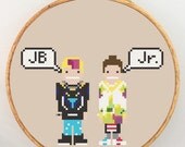 JJ Project Bounce character cross stitch pattern PDF