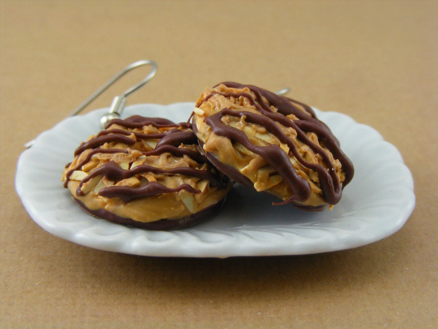 Caramel deLites - Girl Scout Cookie Earrings