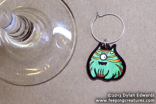 Oddsbaldistone Fat Cat Monster - Feeping Creatures wine charm