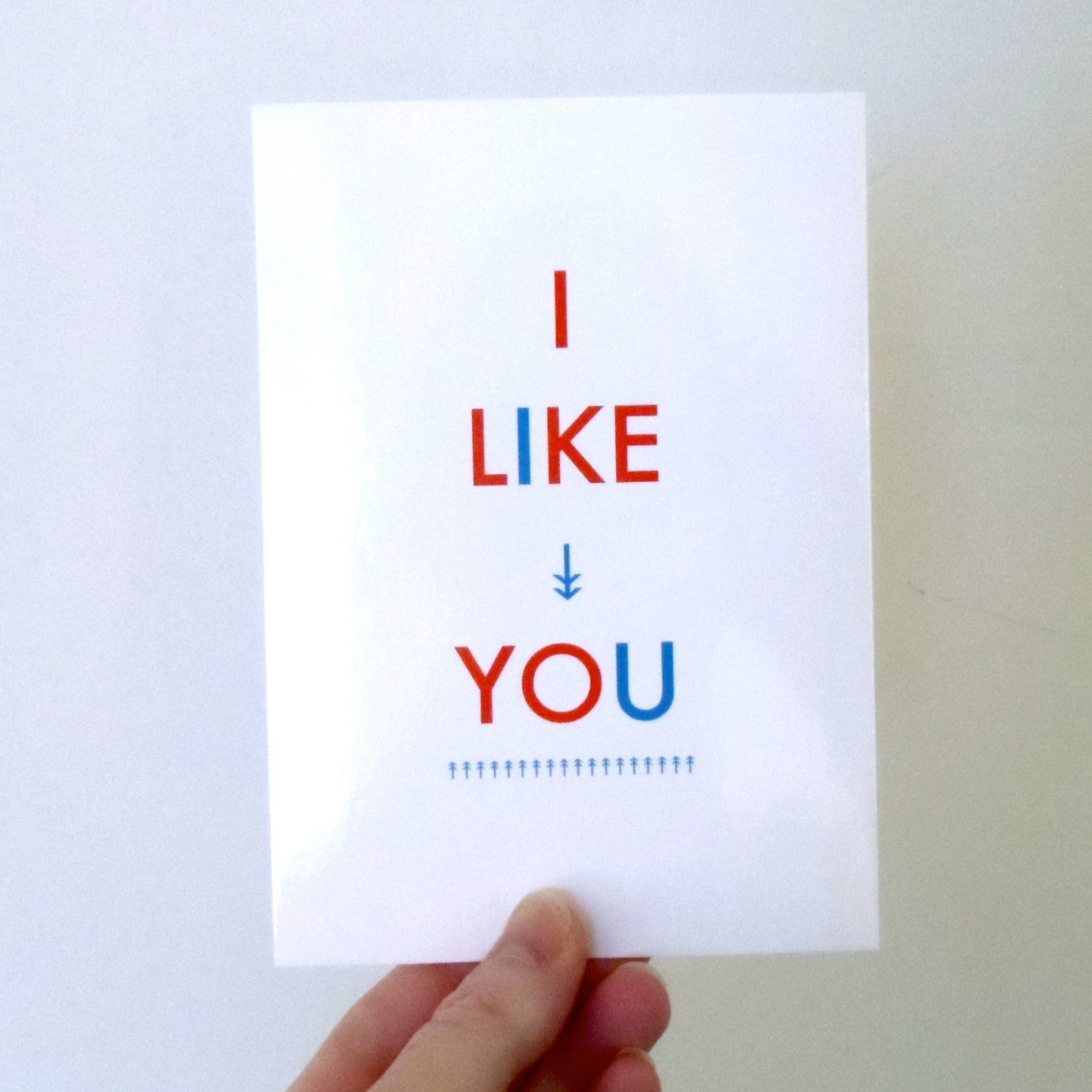 I LIKE YOU Postcard